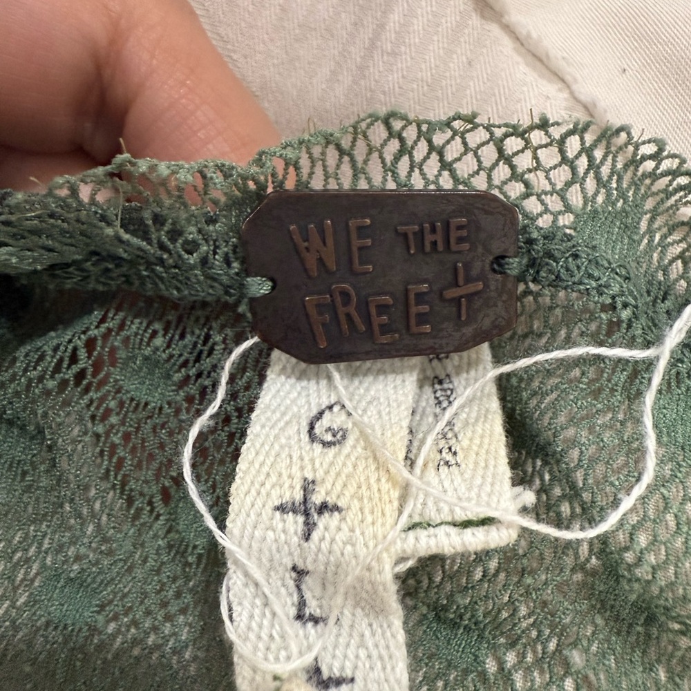 We The Free Olive Mesh Top - Picture 2 of 2